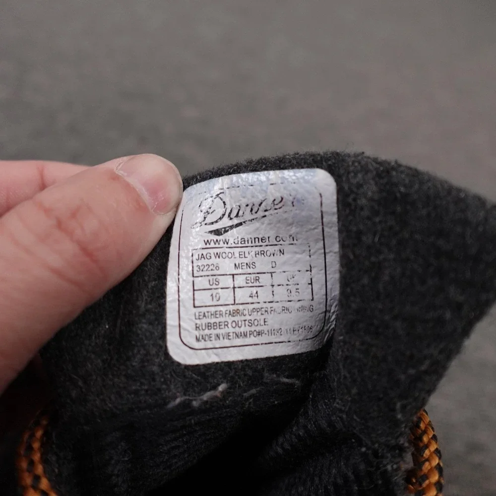 Danner Boots Mens Size 10 D Brown Jag Wool Elk Waterproof Hiking Winter 32226 - Picture 6 of 13